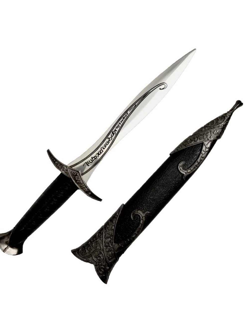 Fantasy Elvish Letter Opener 11in Black Stainless Steel Decorative Collectible